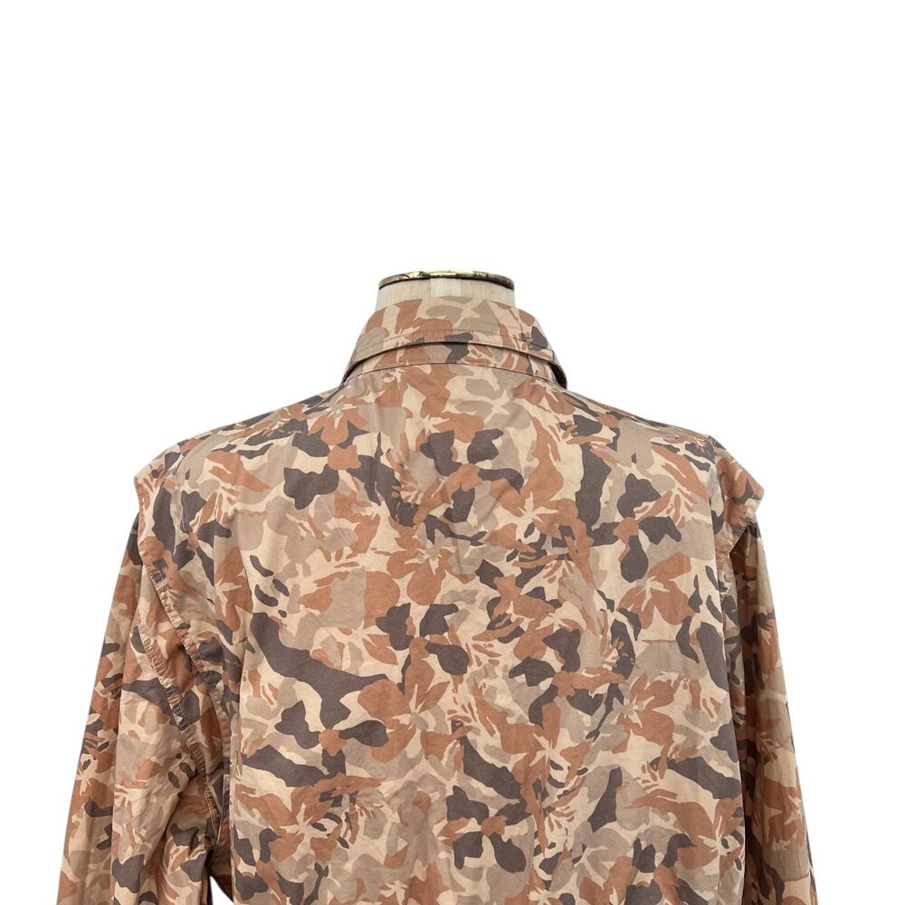 The Upside Henley Rover Utility Jacket Organic Cotton Printed Camo Size‎ L US 10 - Picture 12 of 16